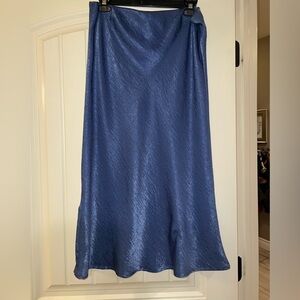 Chic Blue Maxi Skirt